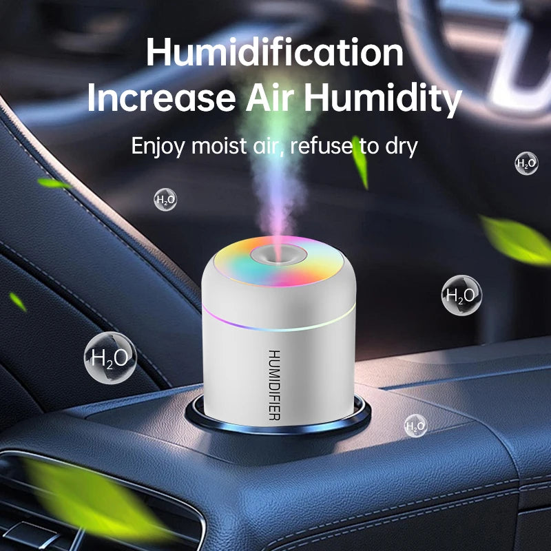 Mini USB Air Humidifier & Aroma Diffuser 180ml